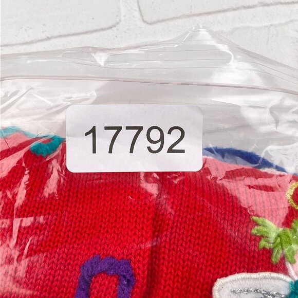 Christina Rotelli Cardigan Women Medium Red Multi Angels Music Christmas Sweater - Picture 14 of 14